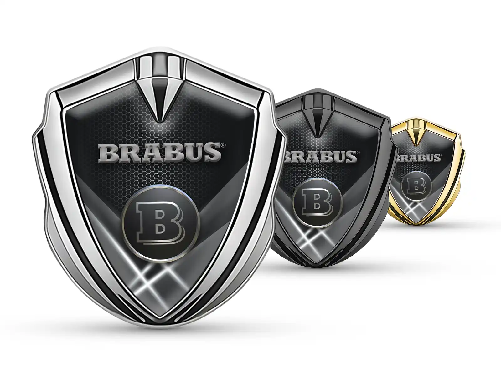 Brabus Badge Autoadesivo Durevole Dimensione Standard